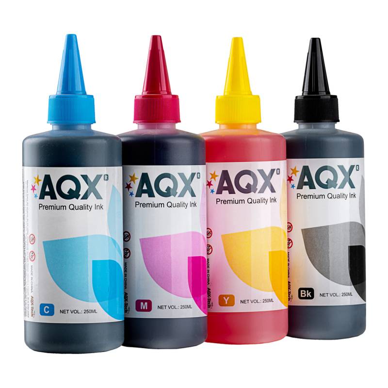 Combo Tinta Fotografica AQX-TECH Para Epson (4 x 250ML)